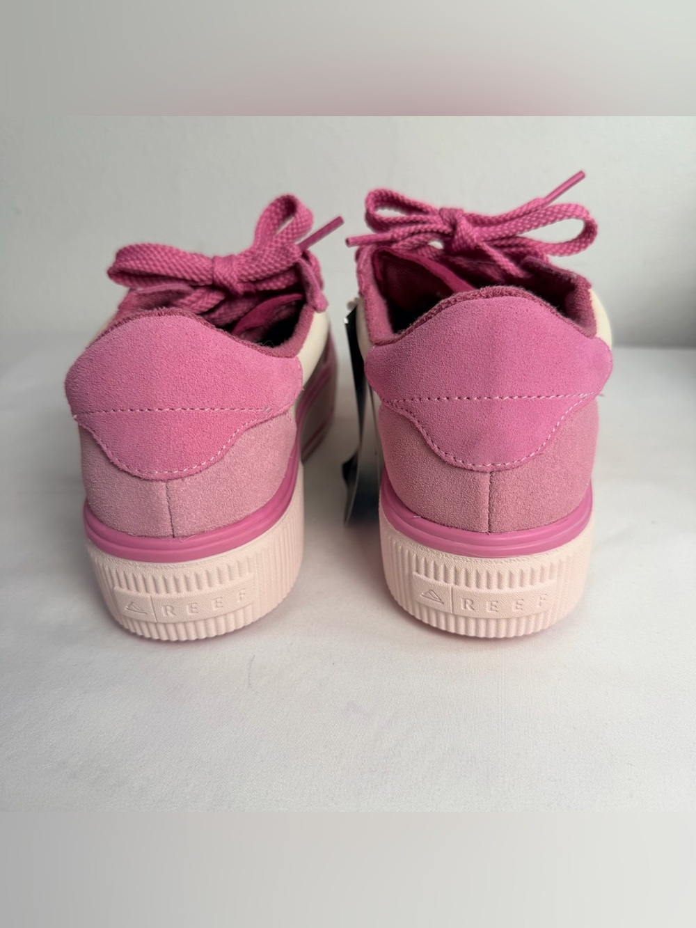 Reef Women's Pink and Cream Platform Casual Sneaker - Picture 8 of 10
